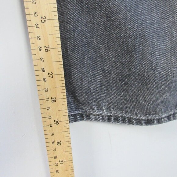 Levi's Premium Dad Jean 24 Black 100% Cotton Denim Baggy Streetwear Vintage 538 - Picture 14 of 15